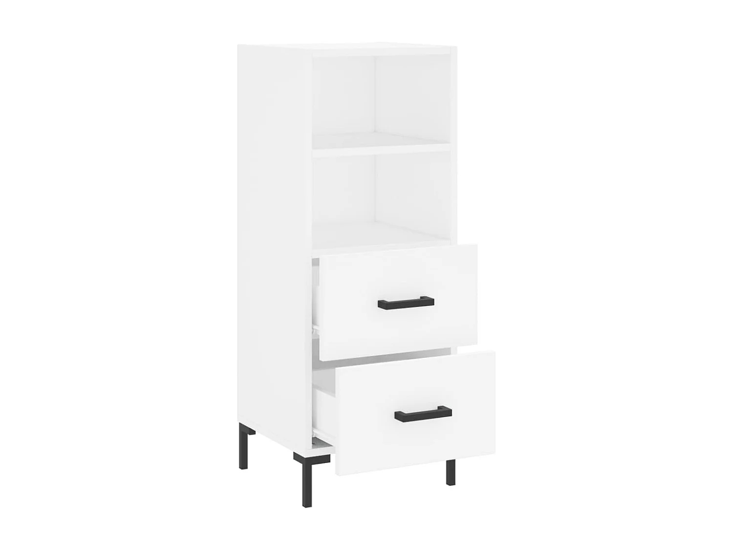 Dressoir 34,5x34x90 cm bewerkt hout wit