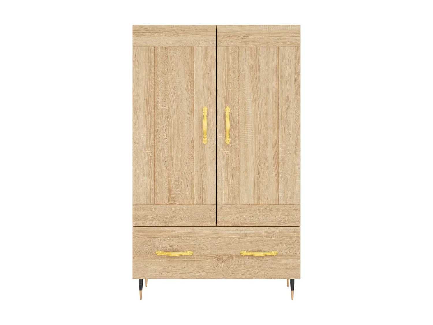 Hoge kast 69,5x31x115 cm bewerkt hout sonoma eikenkleurig