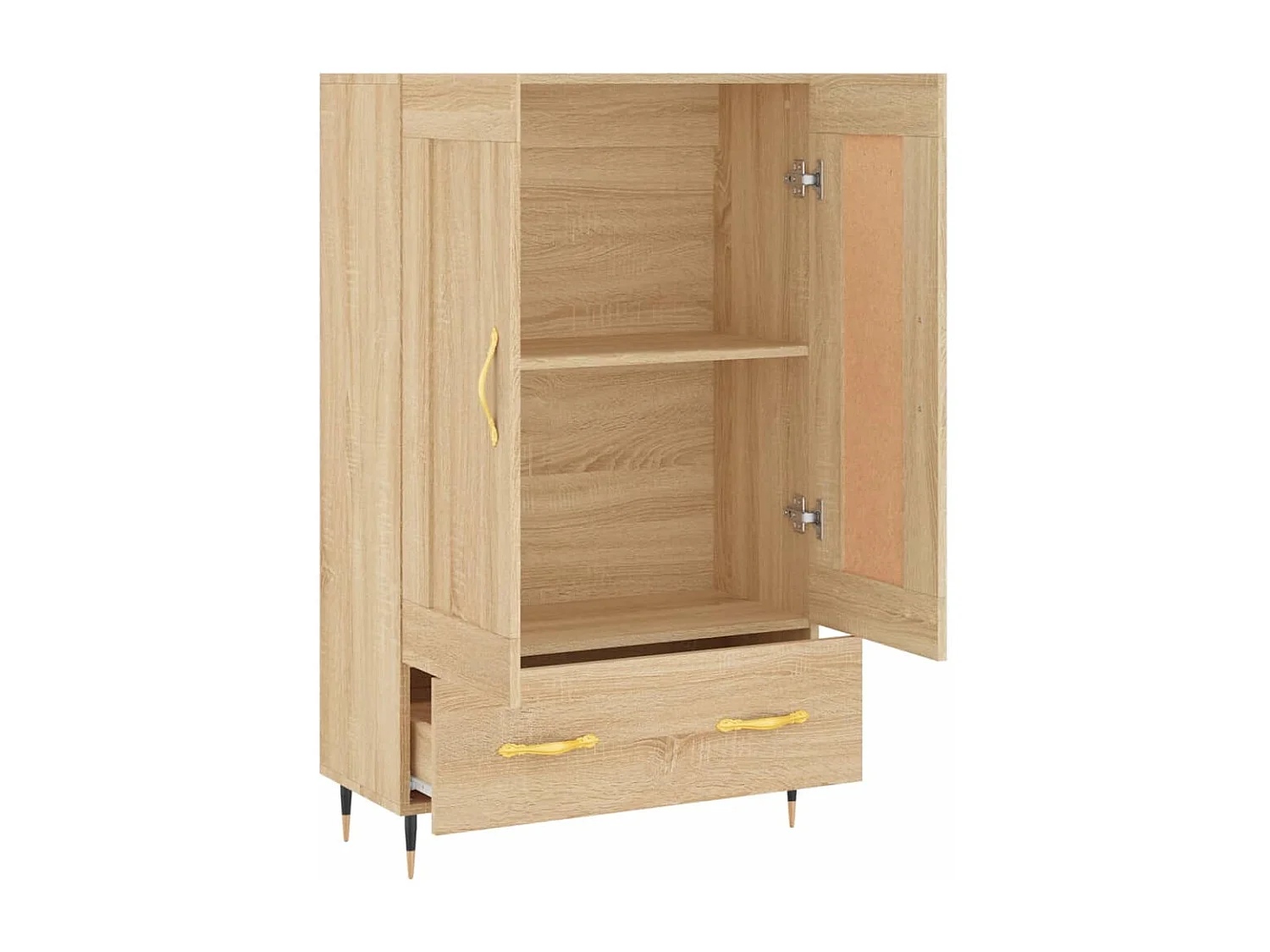 Hoge kast 69,5x31x115 cm bewerkt hout sonoma eikenkleurig