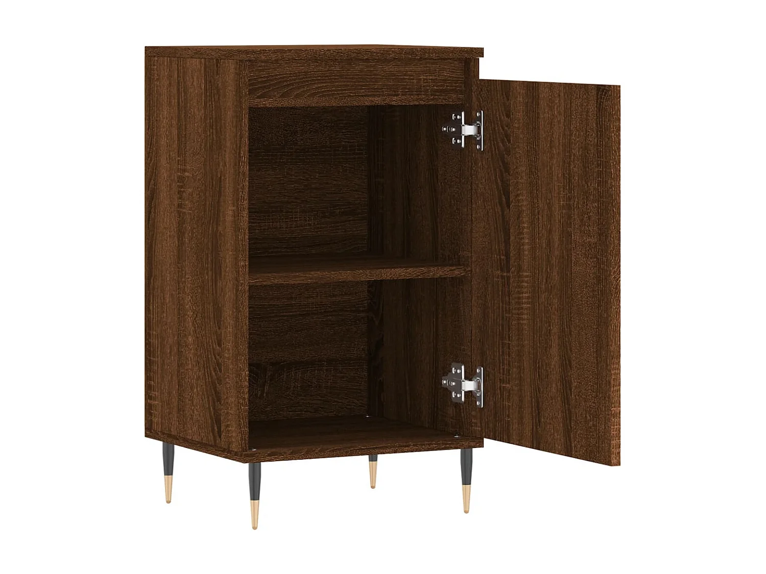 Credenza Rovere Marrone 40x35x70 cm in Legno Multistrato