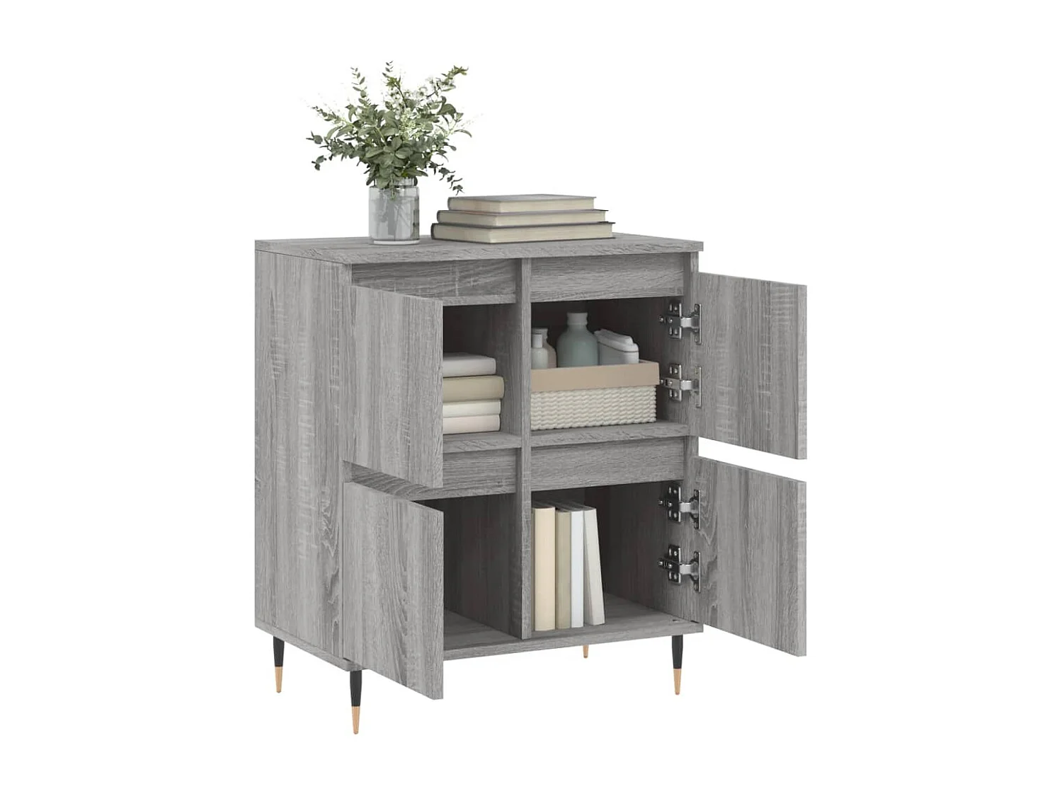 Sideboard Grau Sonoma 60x35x70 cm Holzwerkstoff