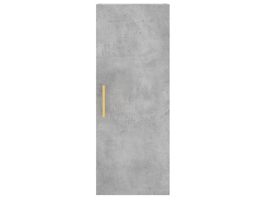 Credenza Grigio Cemento 34,5x34x180 cm in Legno Multistrato