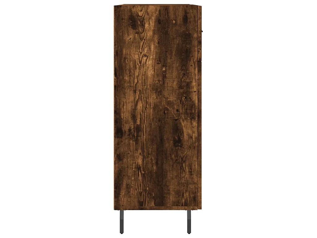 Buffet chêne fumé 69,5x34x90 cm bois d'ingénierie