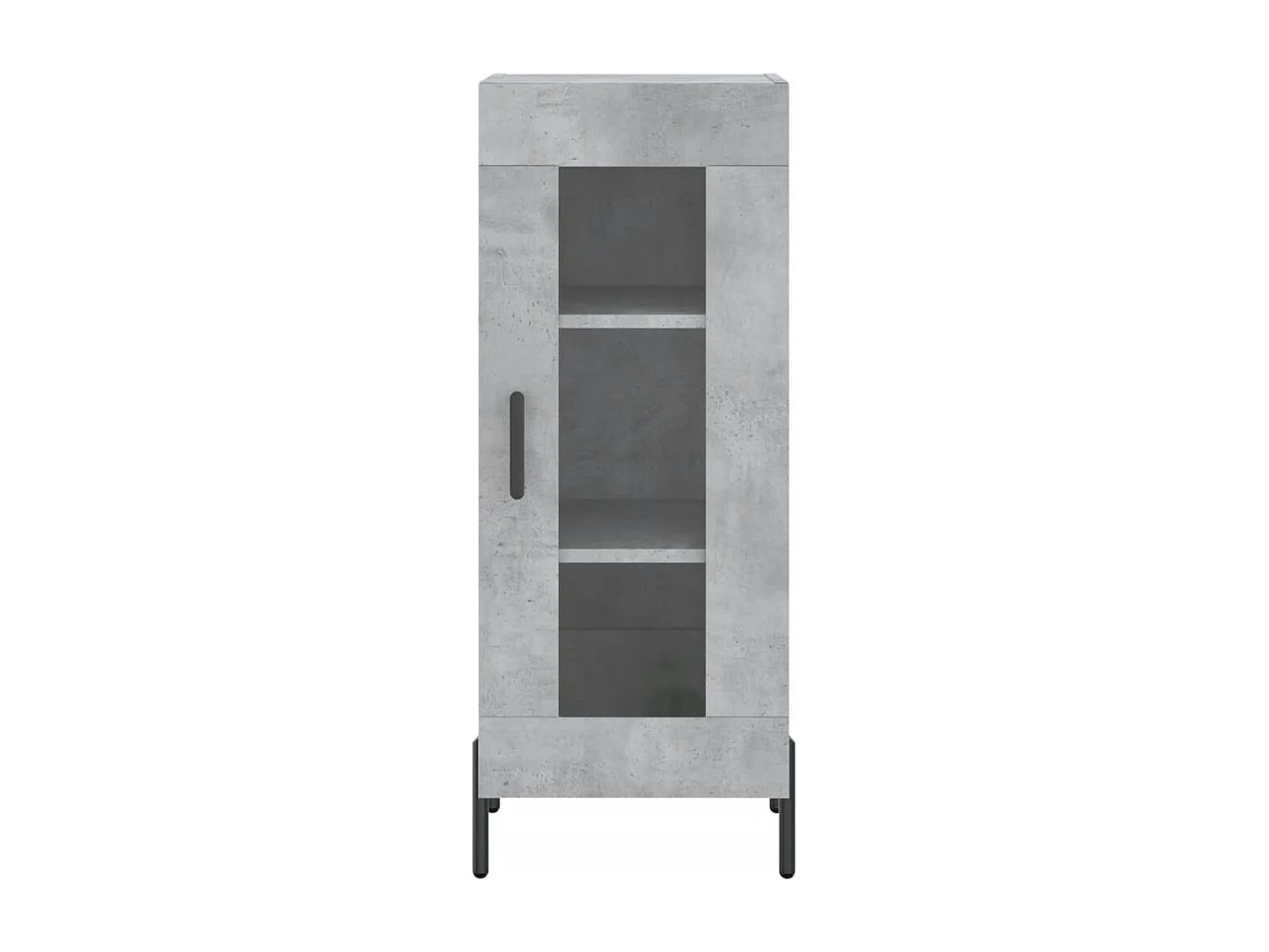 Buffet Gris béton 34,5x34x90 cm Bois d'ingénierie
