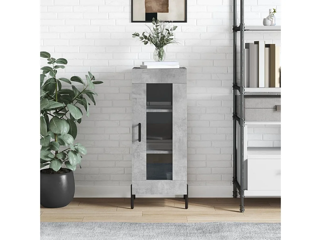 Sideboard Betongrau 34,5x34x90 cm Holzwerkstoff