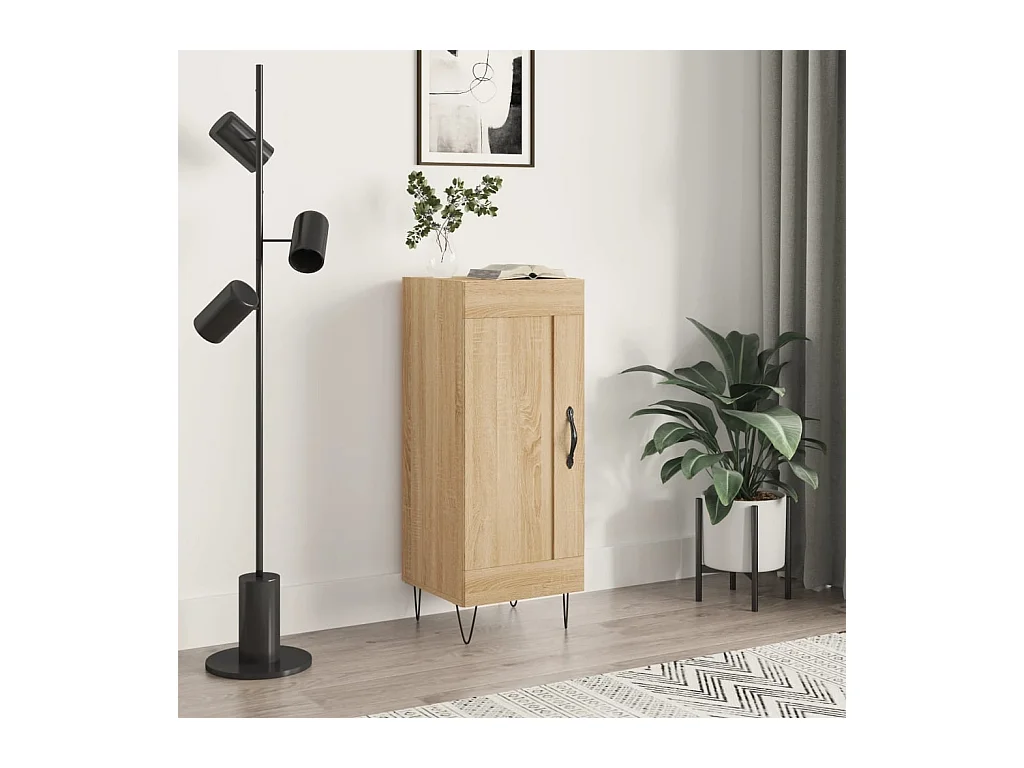 Credenza Rovere Sonoma 34,5x34x90 cm in Legno Multistrato