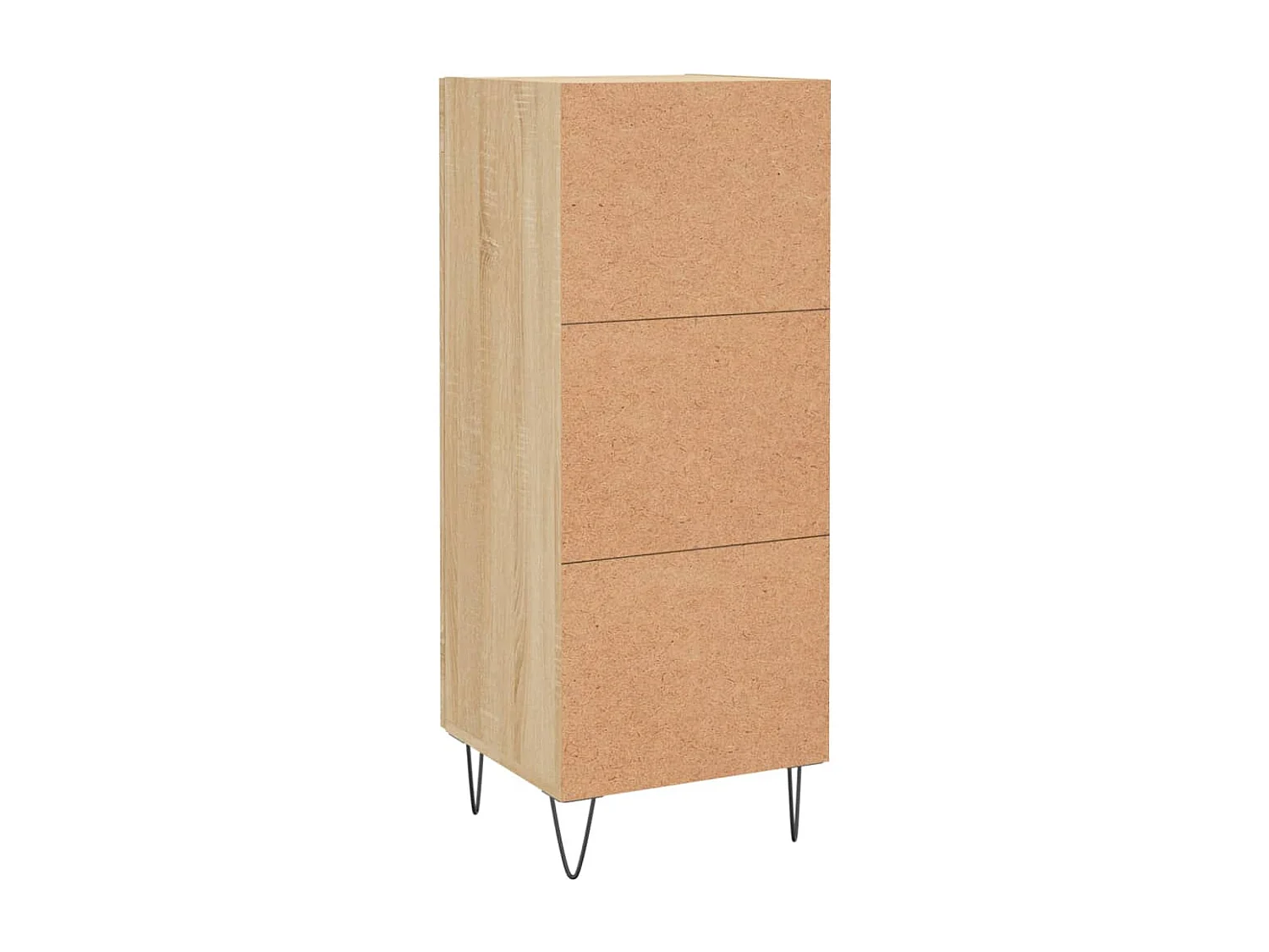 Dressoir 34,5x34x90 cm bewerkt hout sonoma eiken