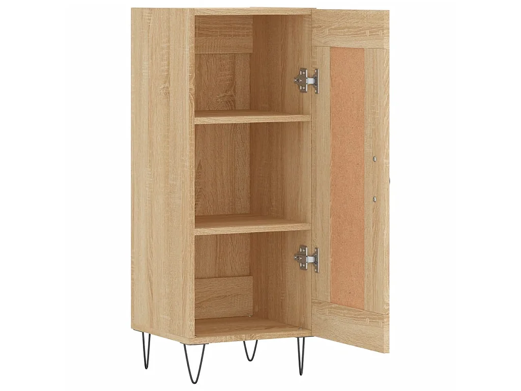 Dressoir 34,5x34x90 cm bewerkt hout sonoma eiken