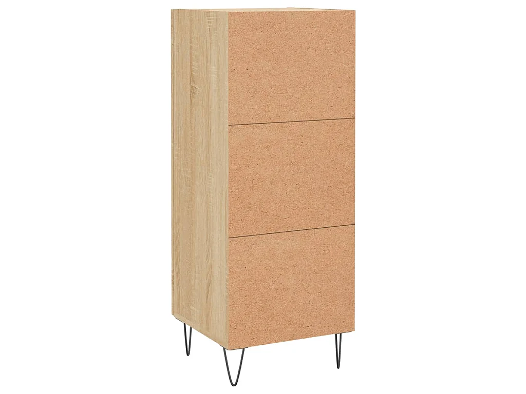 Dressoir 34,5x34x90 cm bewerkt hout sonoma eiken