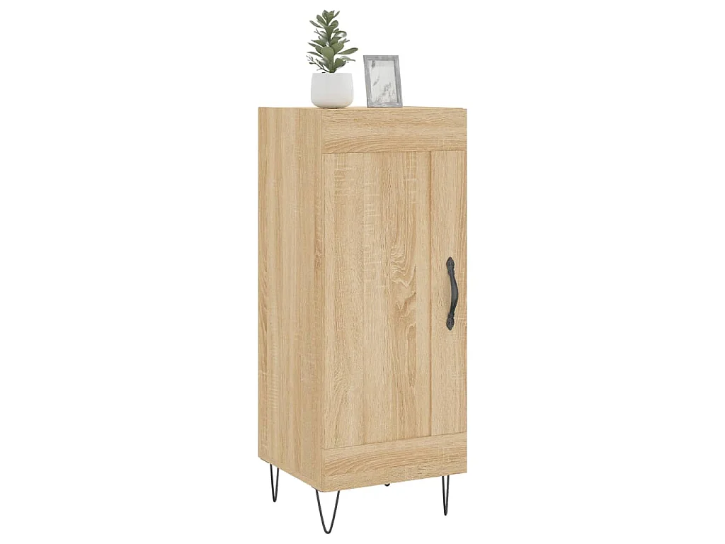 Dressoir 34,5x34x90 cm bewerkt hout sonoma eiken
