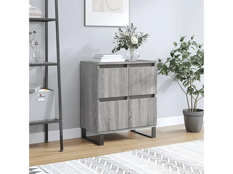 Sideboard Grau Sonoma 60x35x70 cm Holzwerkstoff