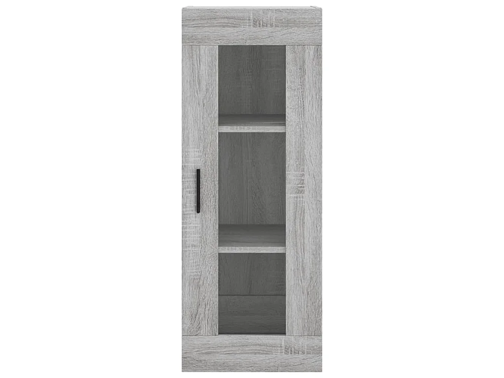 Aparador alto madera contrachapada gris Sonoma 34,5x34x180 cm