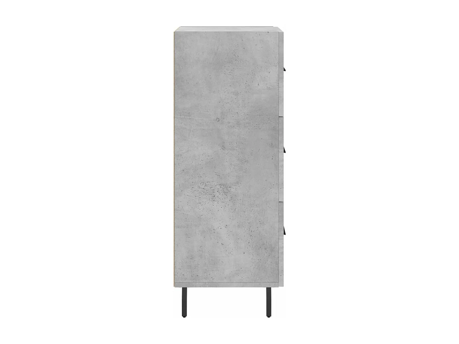 Buffet Gris béton 34,5x34x90 cm Bois d'ingénierie