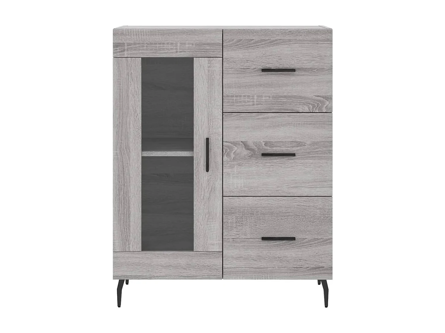 Buffet sonoma gris 69,5x34x90 cm bois d'ingénierie