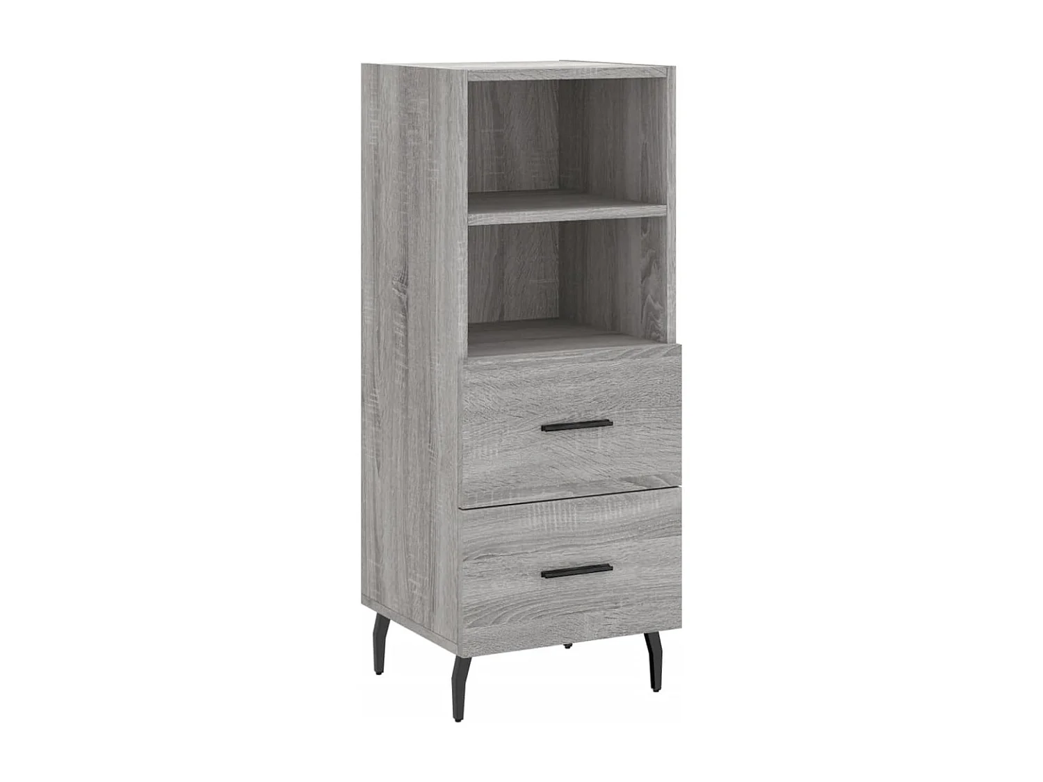 Buffet Sonoma gris 34,5x34x90 cm Bois d'ingénierie