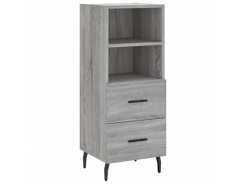 Sideboard Grau Sonoma 34,5x34x90 cm Holzwerkstoff