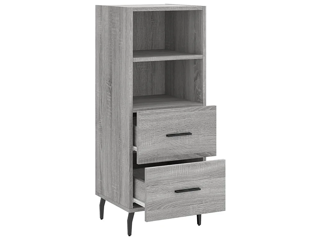 Sideboard Grau Sonoma 34,5x34x90 cm Holzwerkstoff