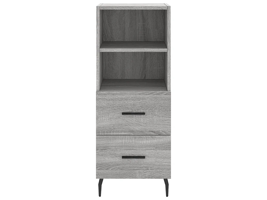 Sideboard Grau Sonoma 34,5x34x90 cm Holzwerkstoff