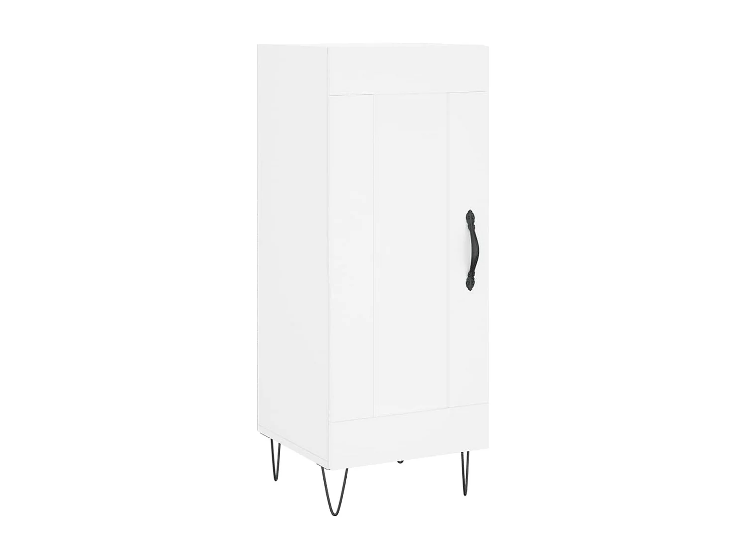 Buffet haut Blanc 34,5x34x180 cm Bois d'ingénierie