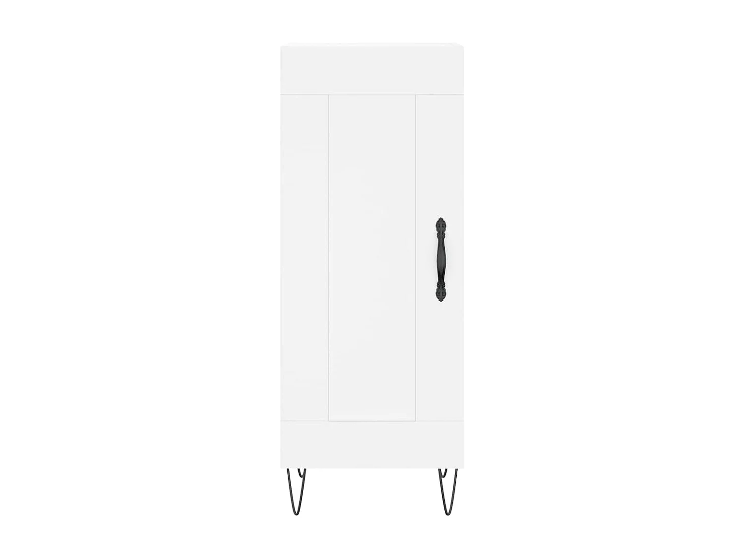Buffet haut Blanc 34,5x34x180 cm Bois d'ingénierie