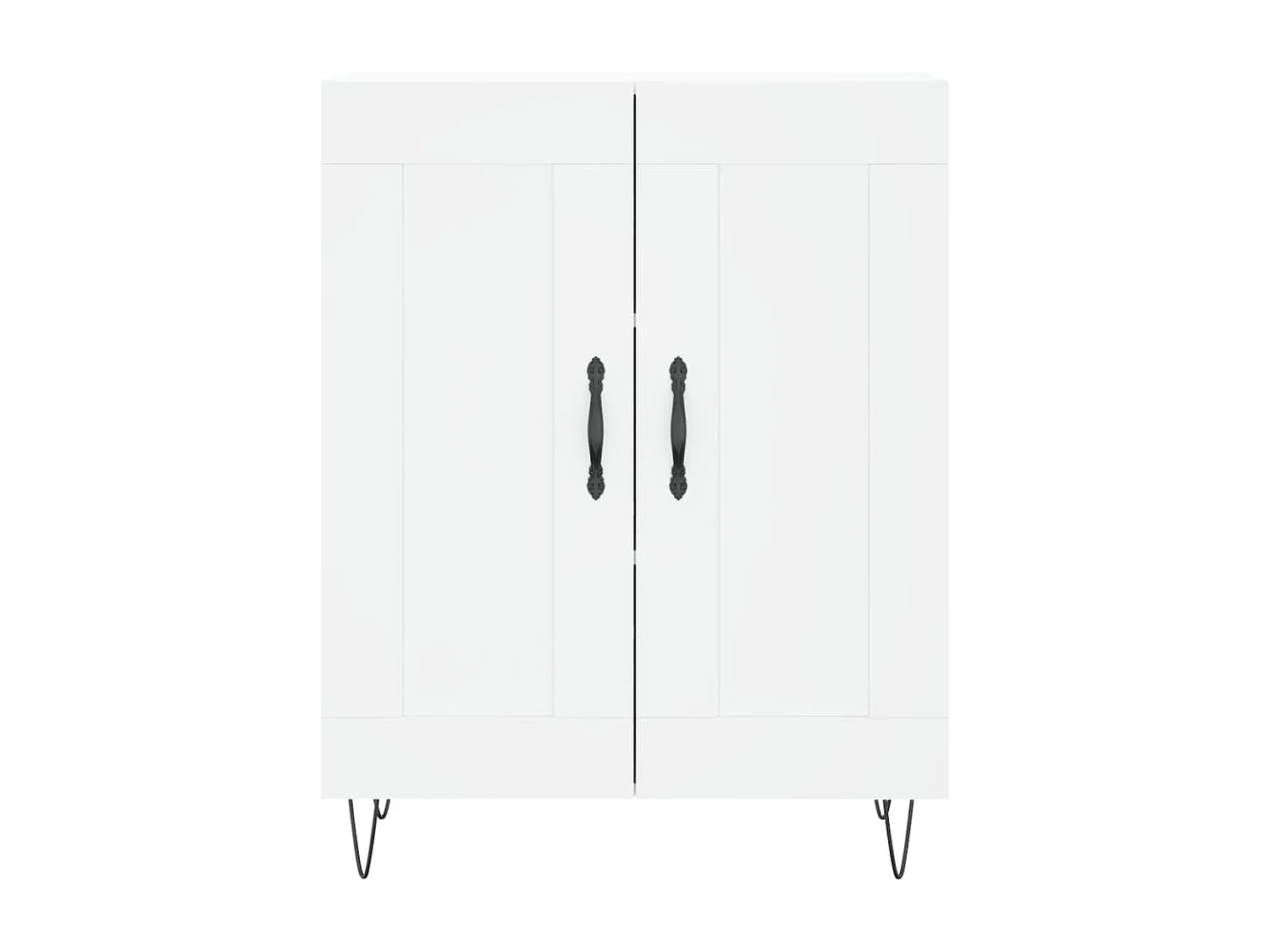 Buffet haut Blanc 69,5x34x180 cm Bois d'ingénierie