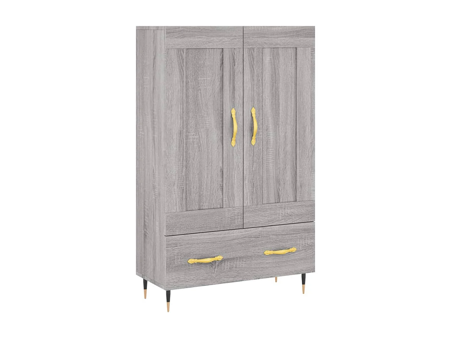 Buffet haut sonoma gris 69,5x31x115 cm bois d'ingénierie