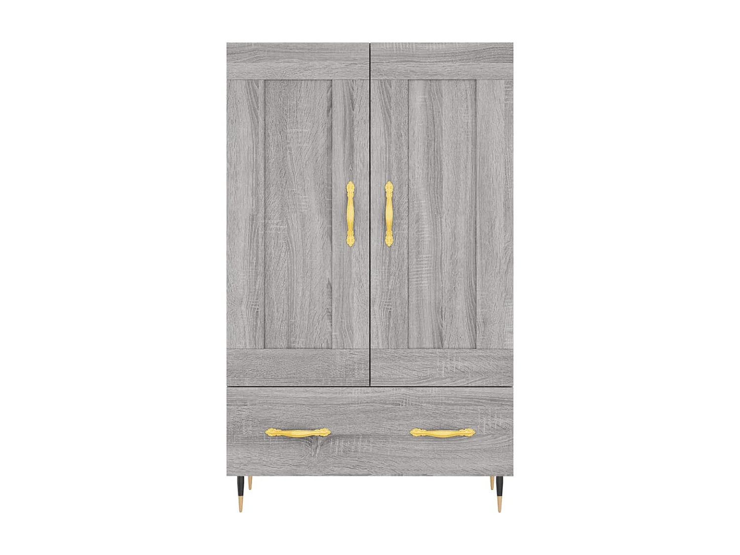 Buffet haut sonoma gris 69,5x31x115 cm bois d'ingénierie