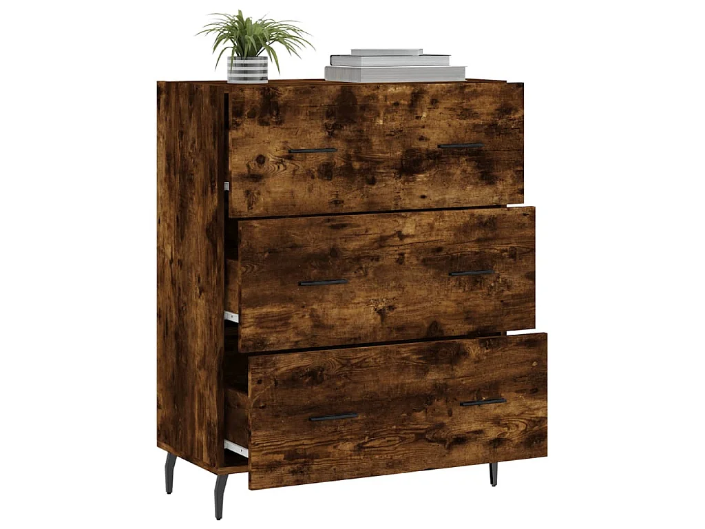 Sideboard Räuchereiche 69,5x34x90 cm Holzwerkstoff