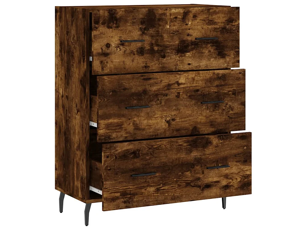 Sideboard Räuchereiche 69,5x34x90 cm Holzwerkstoff