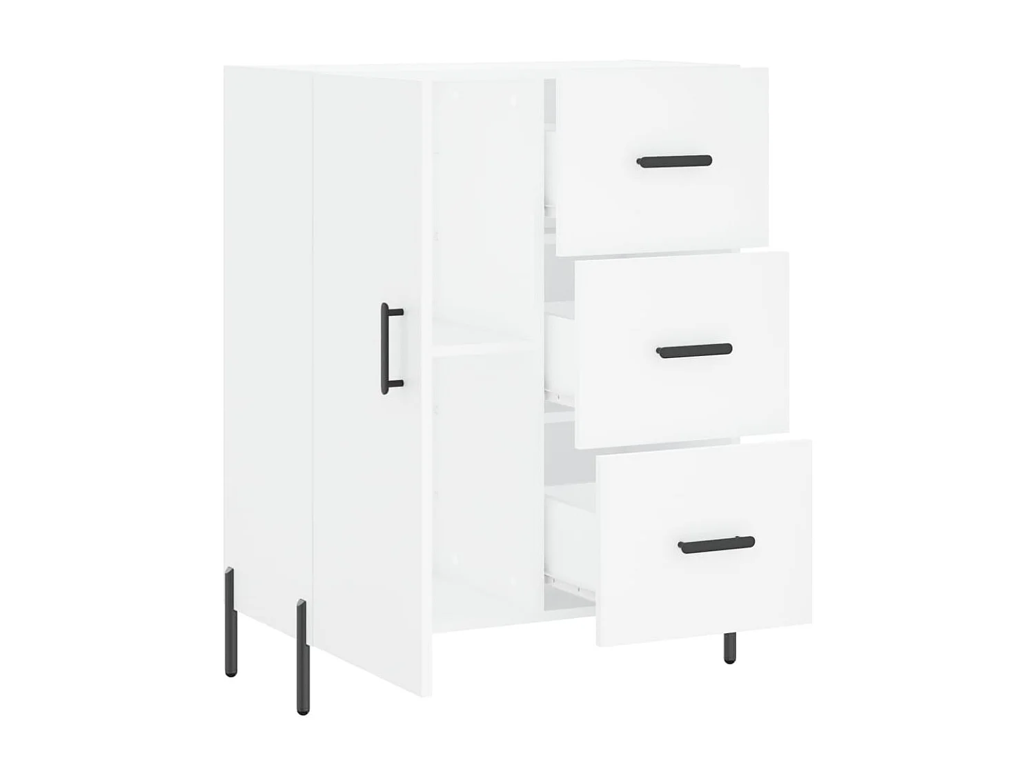 Sideboard Weiß 69,5x34x90 cm Holzwerkstoff