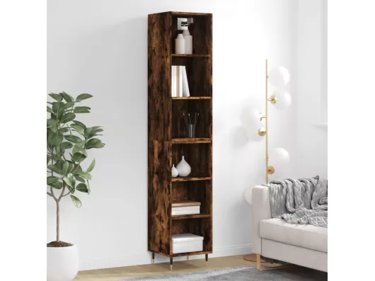 Kauf Unique Highboard Räuchereiche 34,5x32,5x180 cm Holzwerkstoff