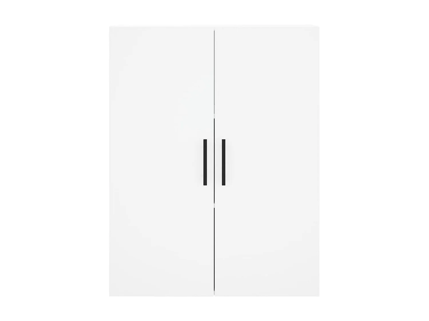 Buffet haut Blanc 69,5x34x180 cm Bois d'ingénierie