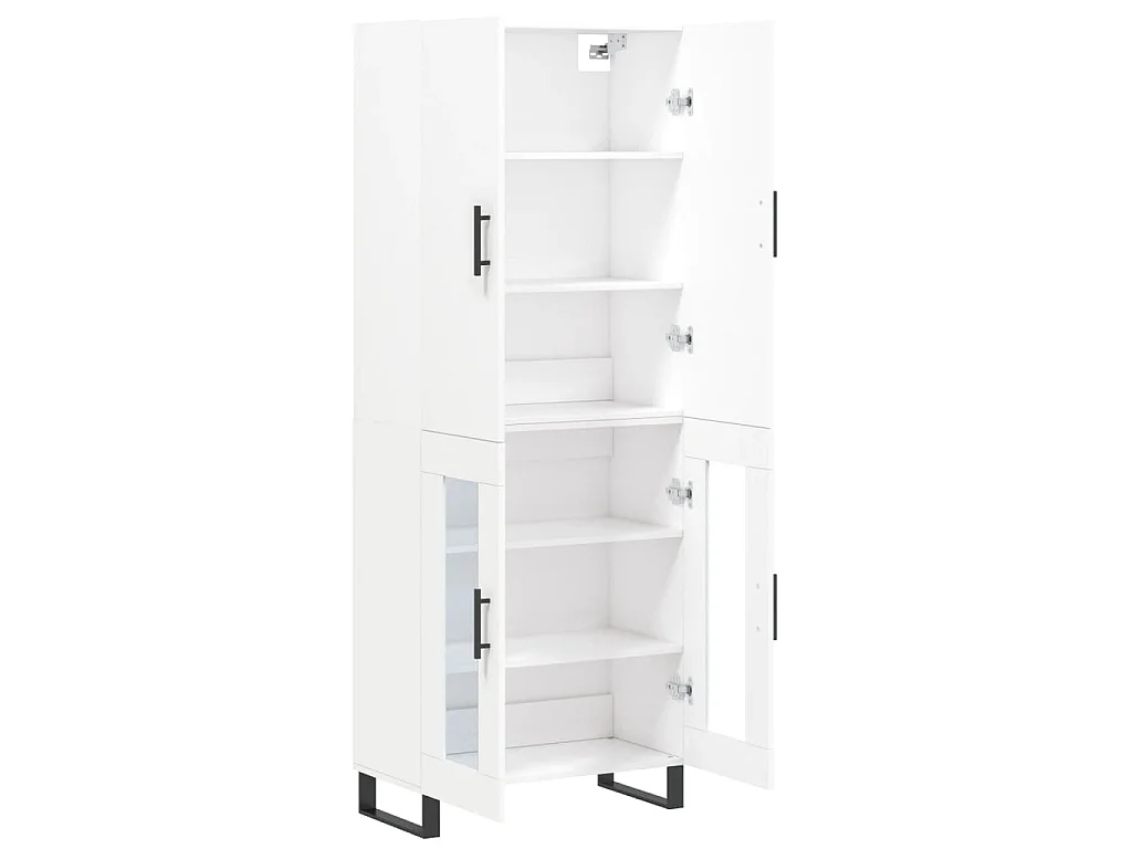 Armário alto 69,5x34x180 cm derivados de madeira branco