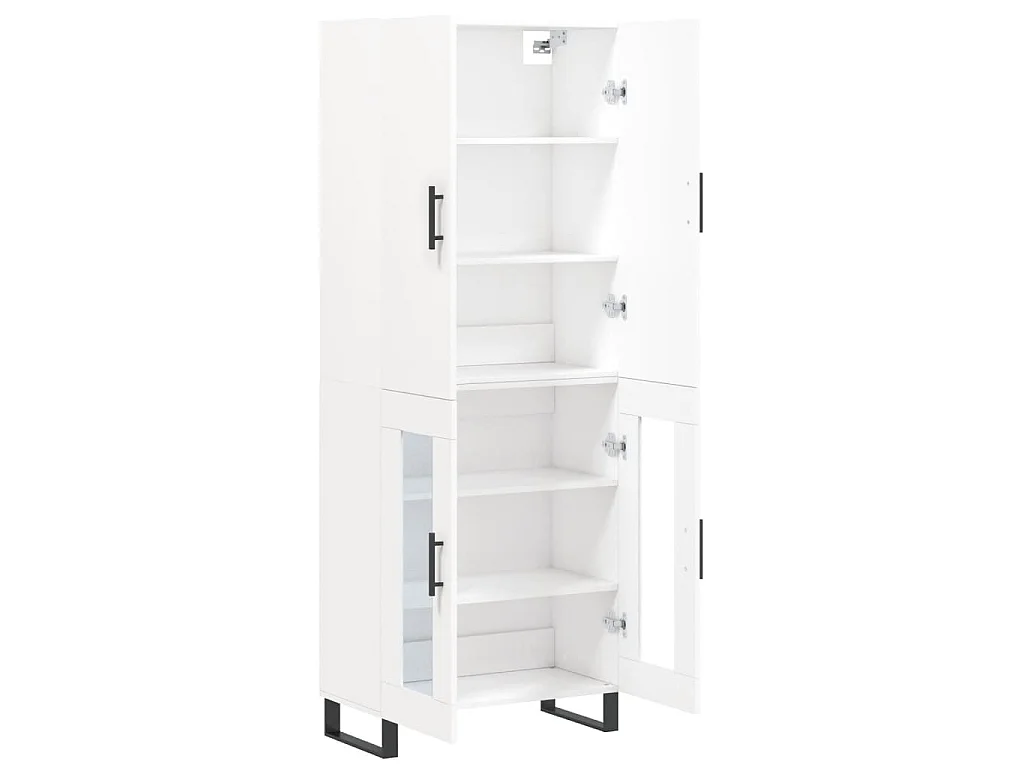 Armário alto 69,5x34x180 cm derivados de madeira branco