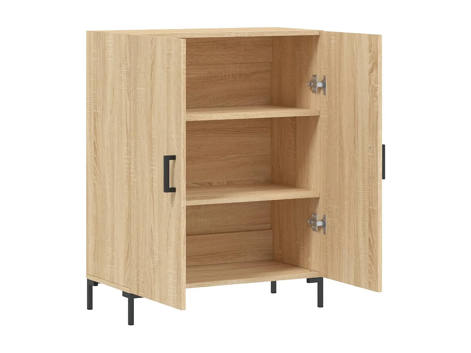 Dressoir 69,5x34x90 cm bewerkt hout sonoma eikenkleurig