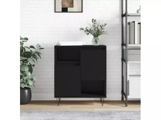 Kauf Unique Sideboard Schwarz 60x35x70 cm Holzwerkstoff