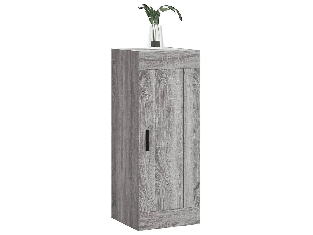 Armoire murale sonoma gris 34,5x34x90 cm bois d'ingénierie