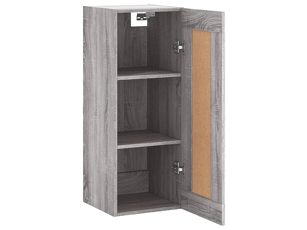 Armoire murale sonoma gris 34,5x34x90 cm bois d'ingénierie
