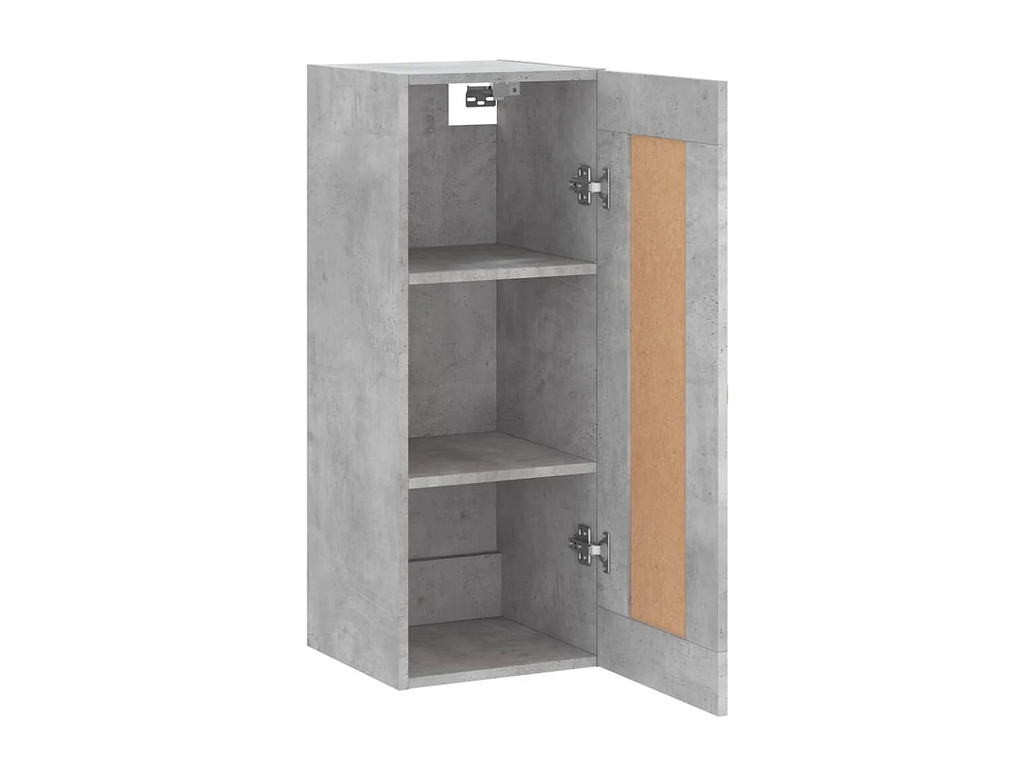 Wandschrank Betongrau 34,5x34x90 cm Holzwerkstoff