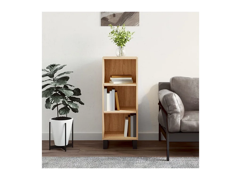 Buffet chêne sonoma 34,5x32,5x90 cm bois d'ingénierie