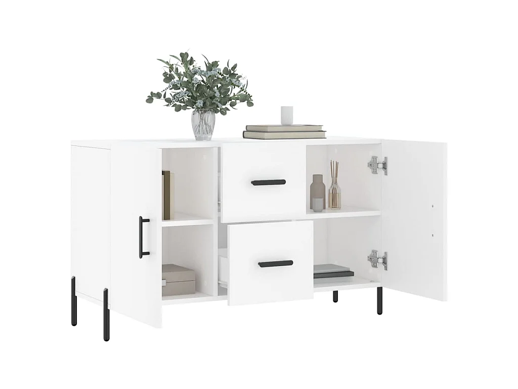 Sideboard Weiß 100x36x60 cm Holzwerkstoff