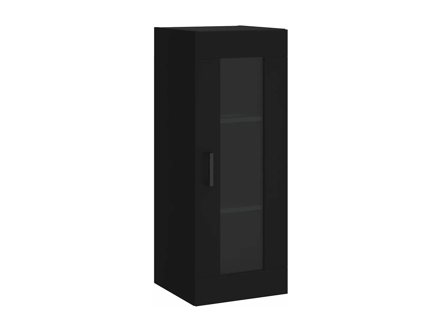 Hoge kast 34,5x34x180 cm bewerkt hout zwart