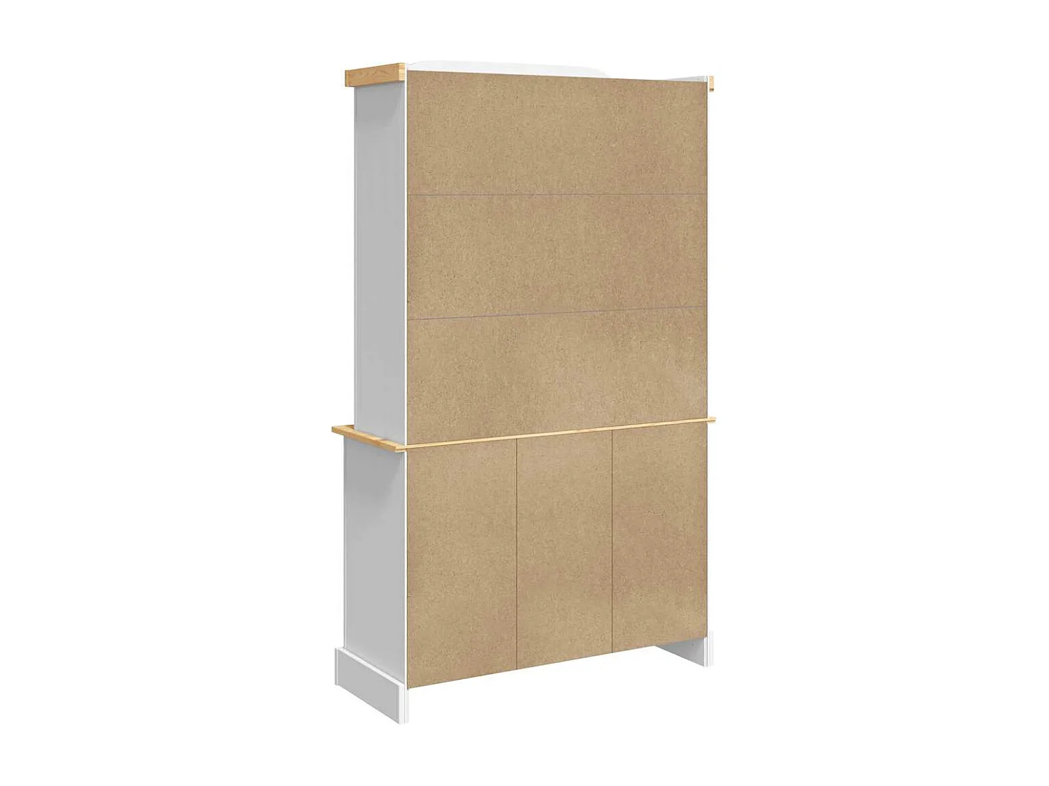 Aparador Corona madera maciza pino mexicano blanco 112x43x196cm