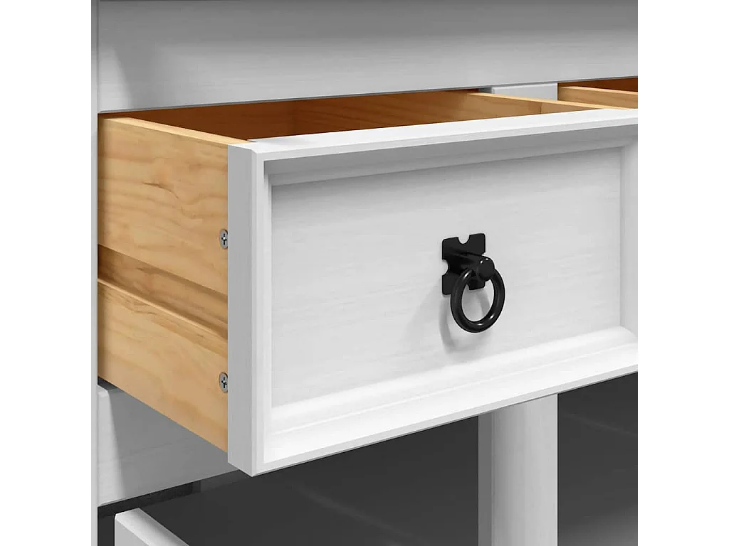 Highboard Corona 112x43x196 cm Massivholz Mexikanische Kiefer