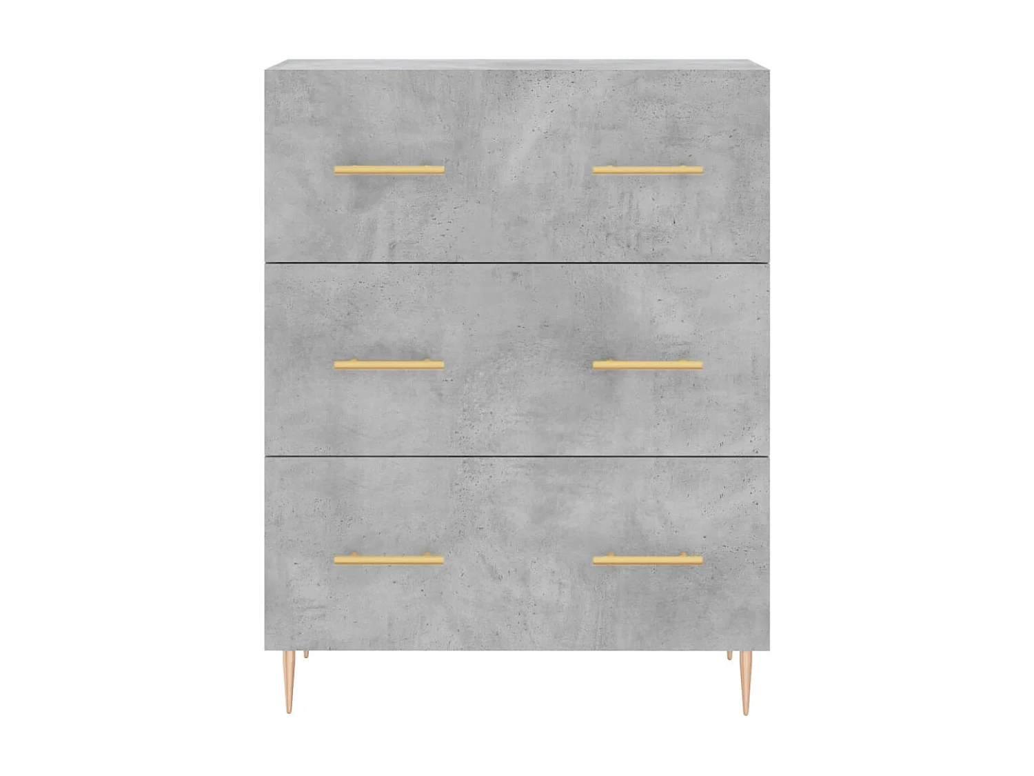 Highboard Betongrau 69,5x34x180 cm Holzwerkstoff