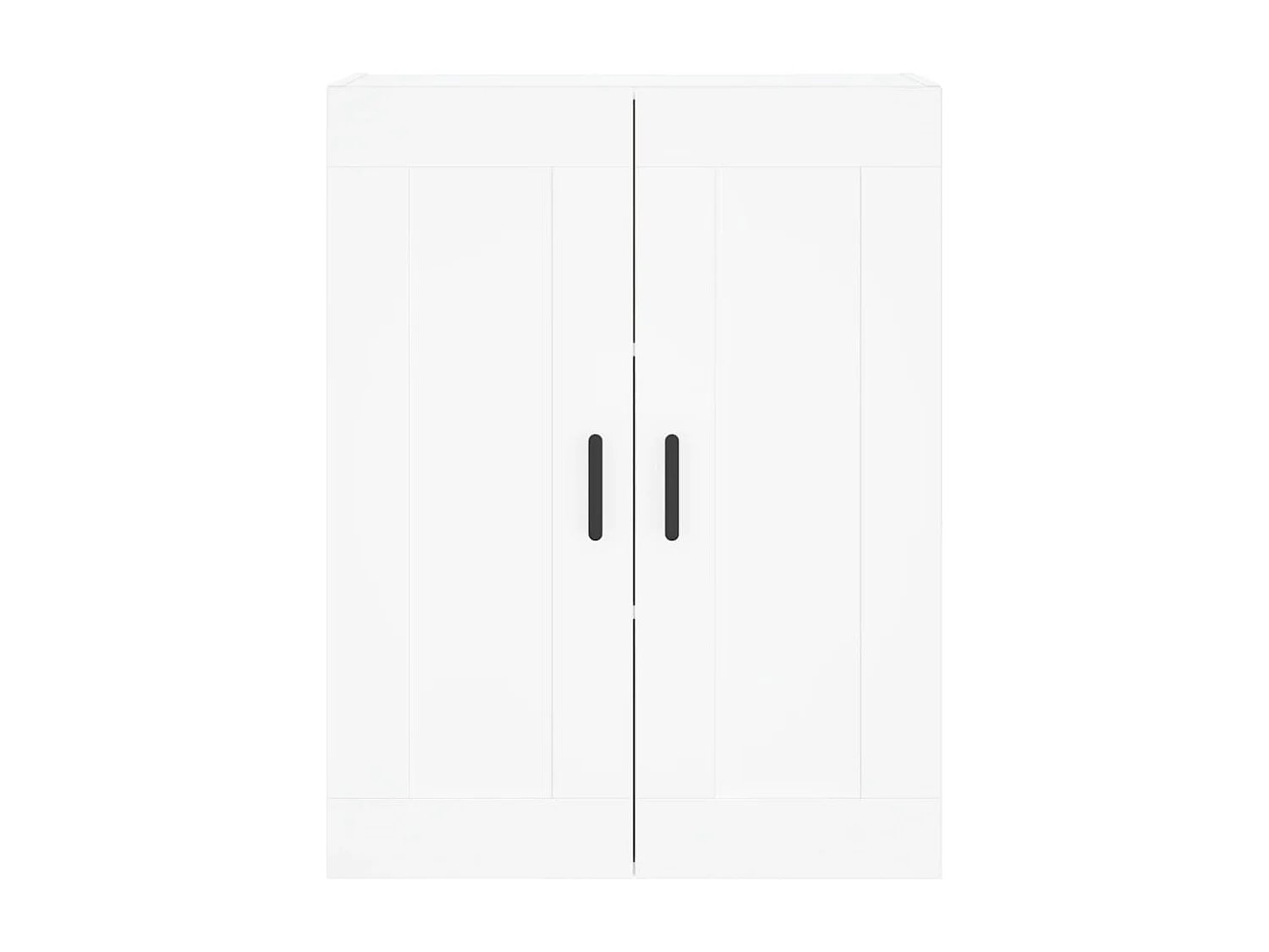 Buffet haut Blanc 69,5x34x180 cm Bois d'ingénierie