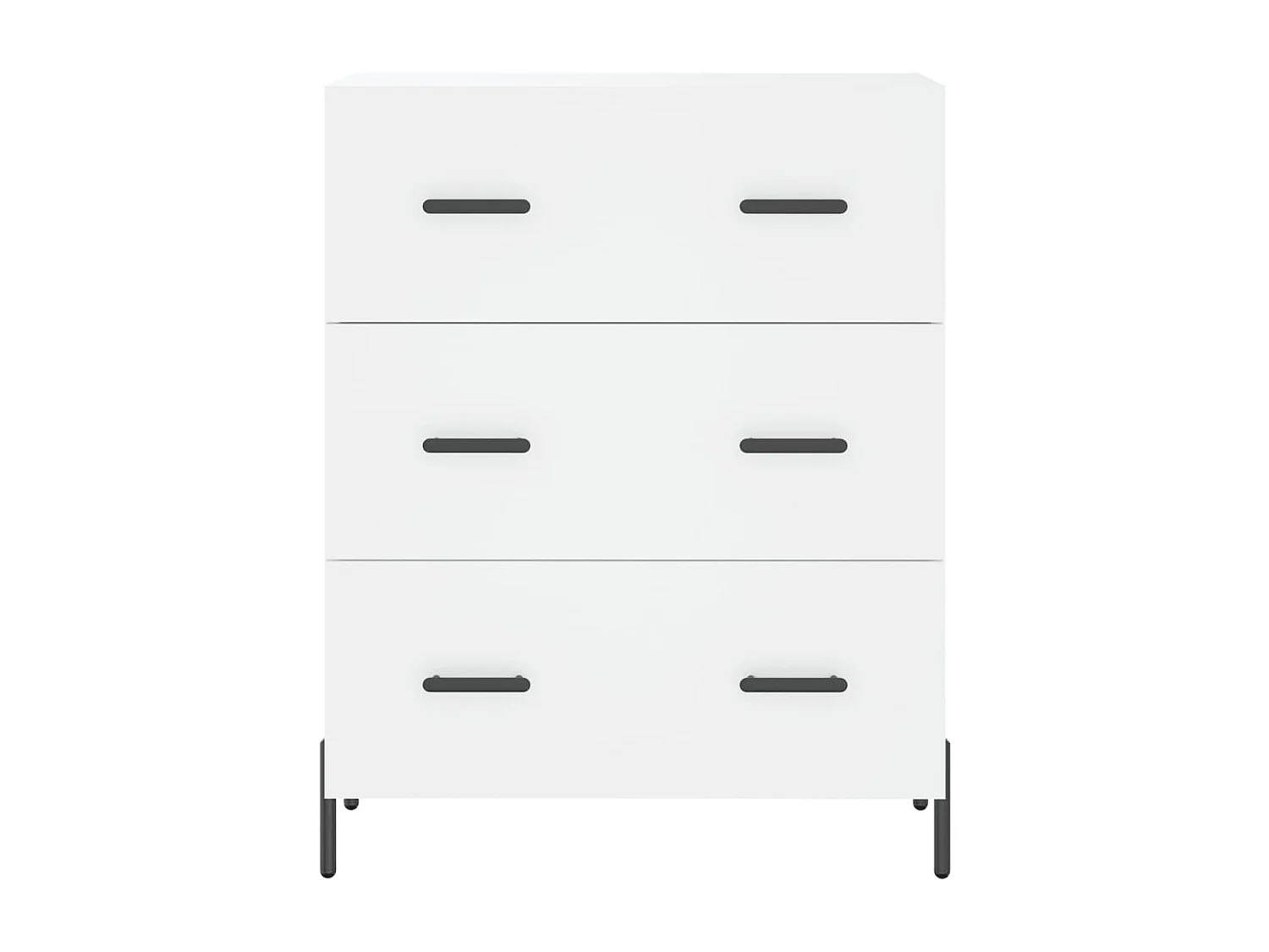 Buffet haut Blanc 69,5x34x180 cm Bois d'ingénierie