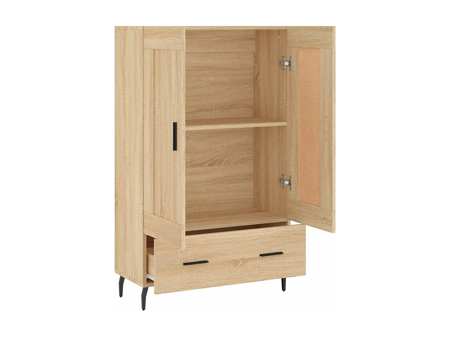 Buffet haut chêne sonoma 69,5x31x115 cm bois d'ingénierie