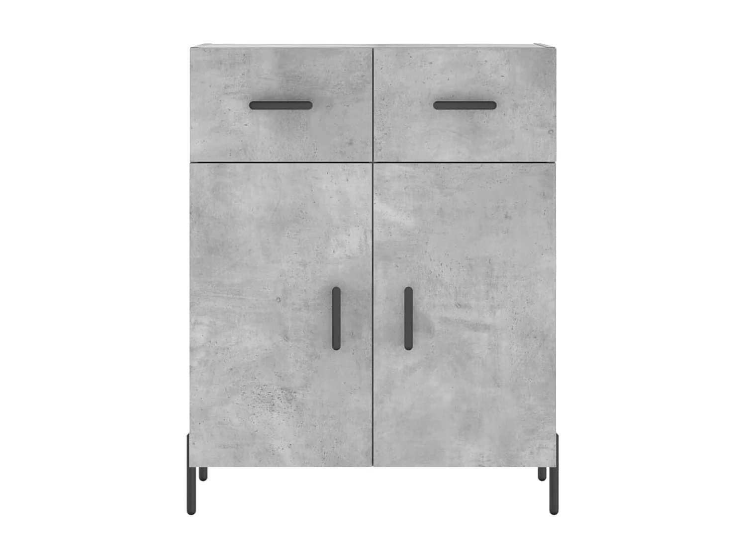 Sideboard Betongrau 69,5x34x90 cm Holzwerkstoff
