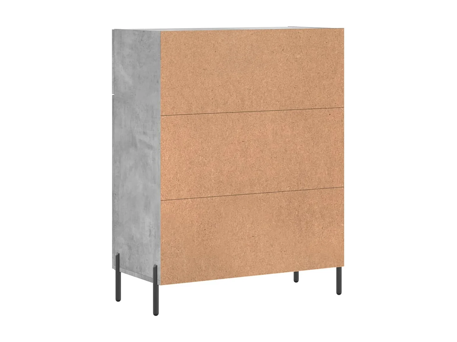 Sideboard Betongrau 69,5x34x90 cm Holzwerkstoff